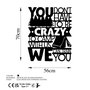 Wallity Camp With Us Escultura de Pared Negra de Metal